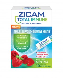 A closer look at Zicam Total Immune + Digestive Health Berry Crystals