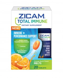 A closer look at Zicam Total Immune + Performance Support Orange Burst Melts