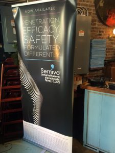 Sernivo banner at the event